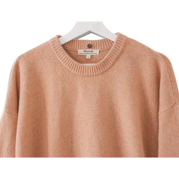 Madewell (Re)sourced Cashmere Wool Pullover Sweater Ballet Pink - Picture 2 of 5